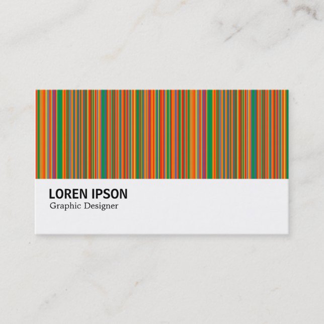 Hi-Phi - 0273 - Colourful Stripes 02 Business Card (Front)