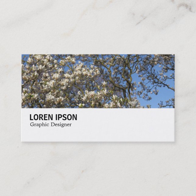 Hi-Phi - 0290 - Magnolia Tree in Blossom Business Card (Front)
