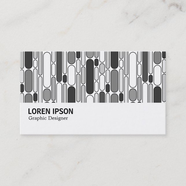 Hi-Phi - 0323 - Abstract 100624 - Shades of Grey Business Card (Front)