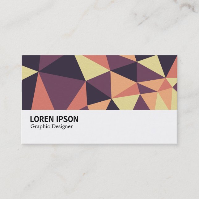 Hi-Phi - 0391 - Triangles Abstract 02 Business Card (Front)