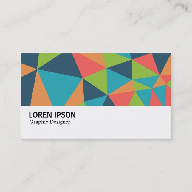 Hi-Phi - 0393 - Triangles Abstract 04 Business Card (Front)