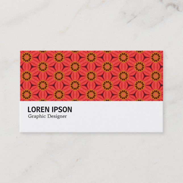 Hi-Phi - 043 - Geometric Flowers Business Card (Front)