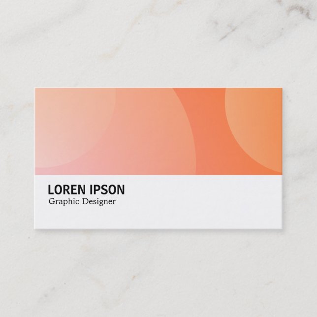 Hi-Phi - 069 - Orange Bubbles Business Card (Front)