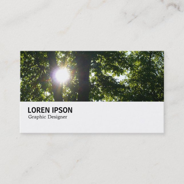Hi-Phi - 095 - Sun Through Trees Business Card (Front)