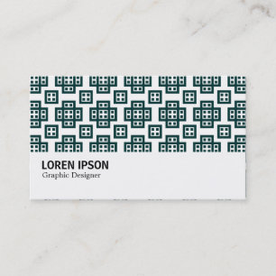 Hi-Phi - Geometric 030614 - Dark Moss Green Business Card