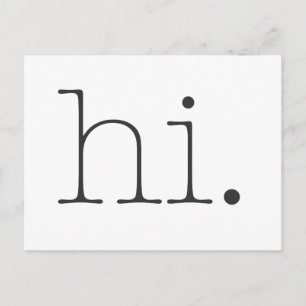 hi. postcard