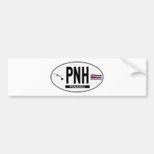 Hi-PUNAHOU-Sticker Bumper Sticker