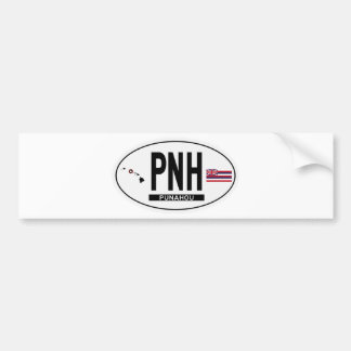 Hi-PUNAHOU-Sticker Bumper Sticker