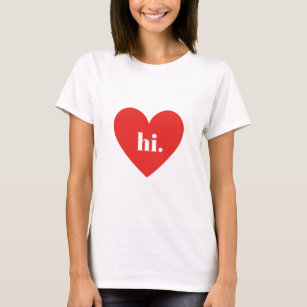 HI Red Heart Illustration Valentines Collection T-Shirt