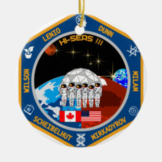 HI-SEAS Mission III Gear Ceramic Tree Decoration