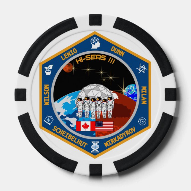 HI-SEAS Mission III Poker Chip (Front)