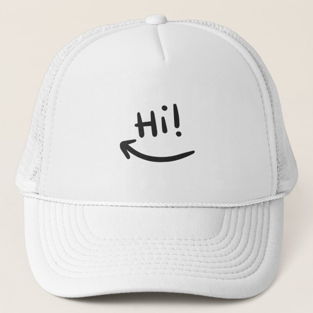 Hi smiling trucker hat (Front)