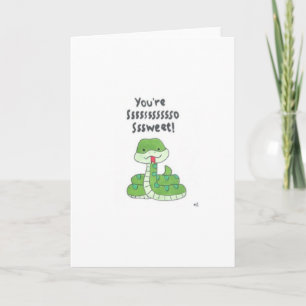 Hi - Snake Youre So Sweet Card