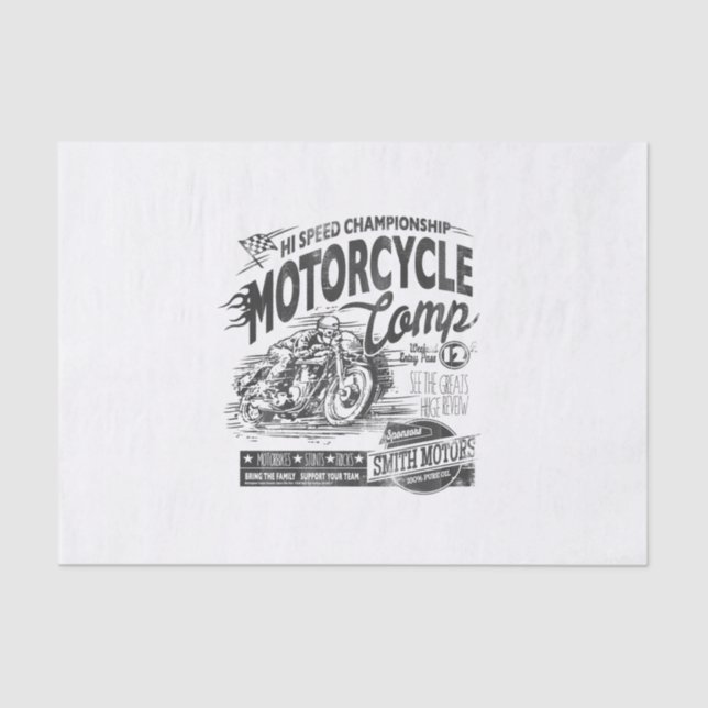hi speed championship motorcycle tissue paper (Front)