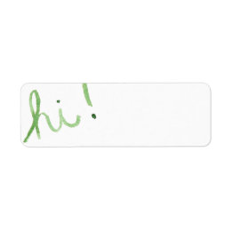 "HI" Spring Watercolor