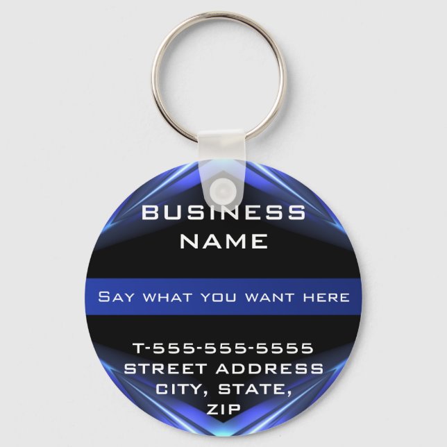 Hi Tec Futuristic Business Keychains (Front)