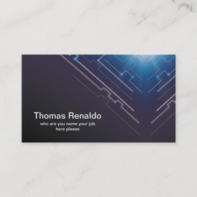 hi tech business card (Front)