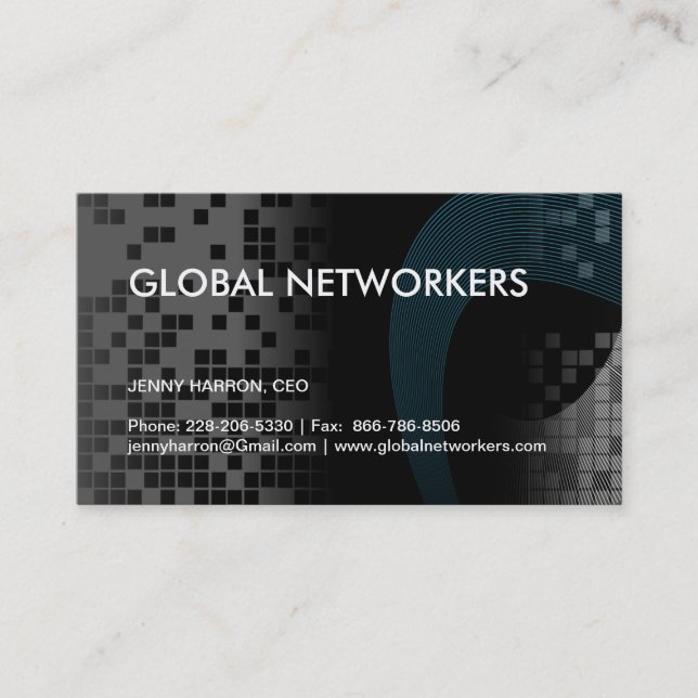 Hi-Tech Business Card (Front)