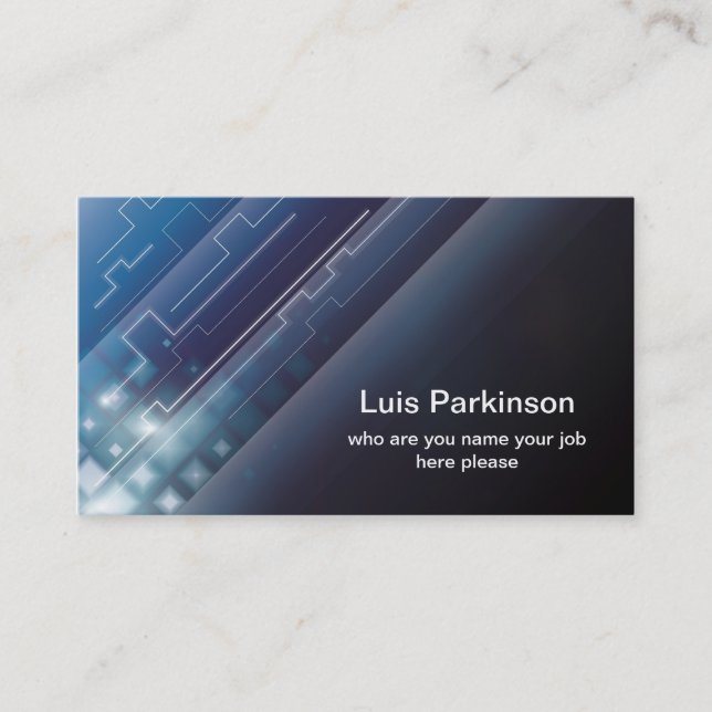 hi tech business card (Front)