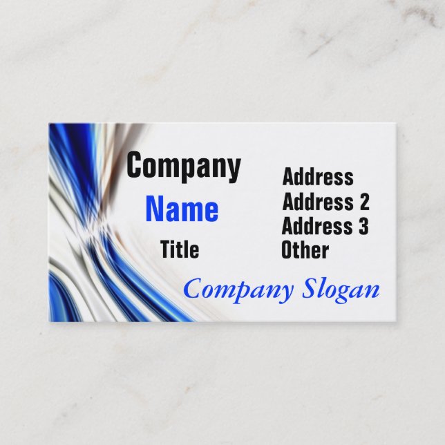 Hi-Tech Design Business Cards (Front)
