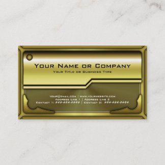 Hi Tech Faux Metallic Card Version 3 with Logo