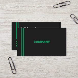 Hi tech mint green sporty business card