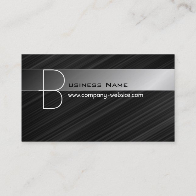 Hi-tech Monogram Business Card (Front)