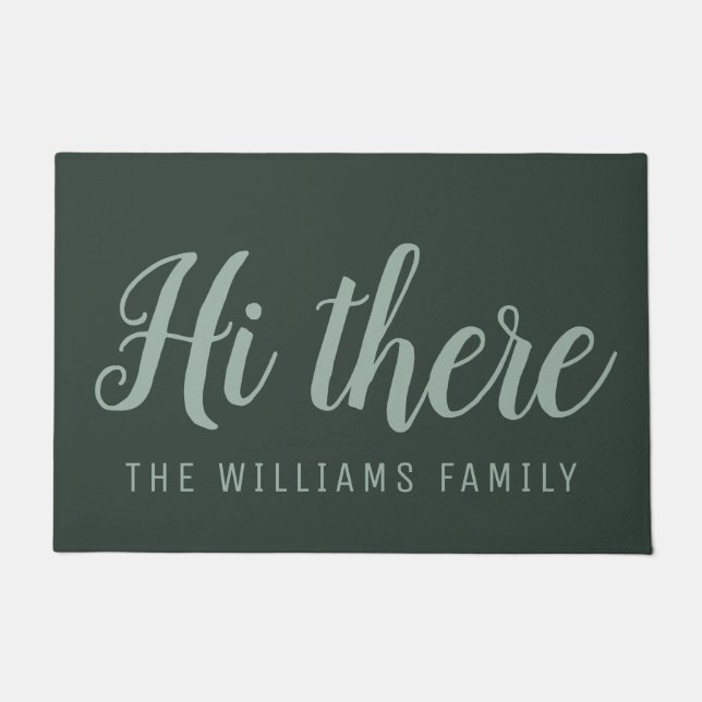 HI THERE | lovely script doormat (Front)