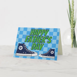 Hi Tops Happy Father's Day Glitter Card