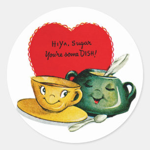 Hi Ya Sugar, You're Some Dish! Classic Round Sticker