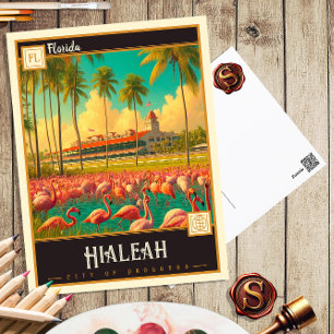 Hialeah, Florida Vintage Postcard