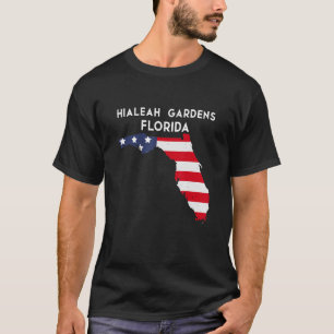 Hialeah Gardens Florida USA State America Travel F T-Shirt