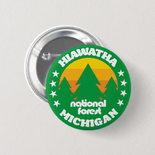 Hiawatha National Forest 6 Cm Round Badge