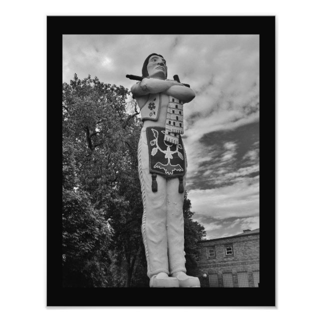 Hiawatha Statue Photo Print (Front)