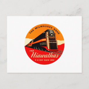Hiawathas Train Postcard
