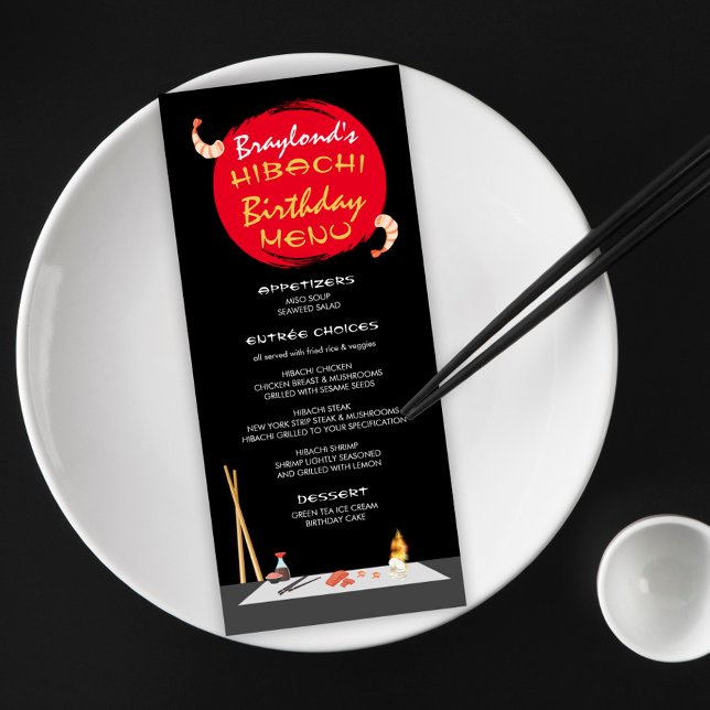 Hibachi Birthday Dinner Hibachi Party Menu (Creator Uploaded)