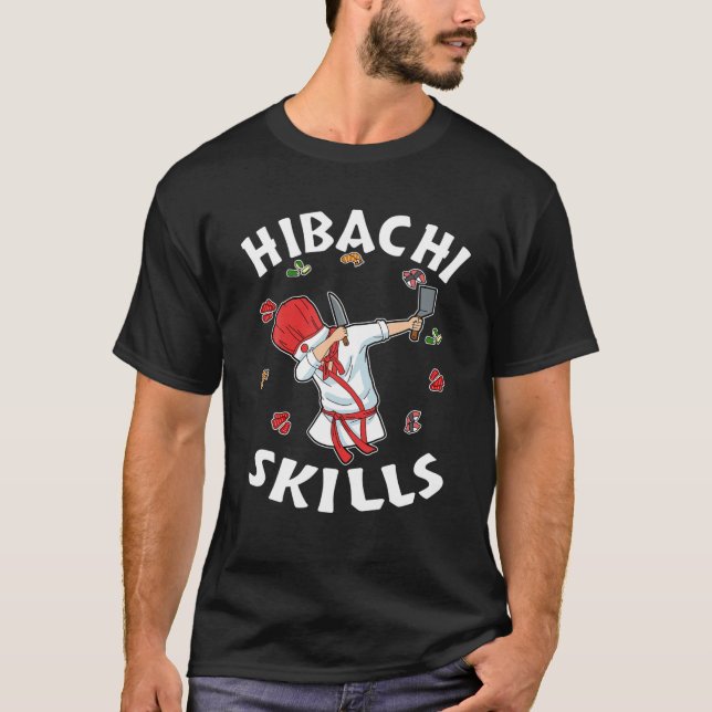Hibachi Connoisseur Gifts Hibachi Chef Costume Hib T-Shirt (Front)