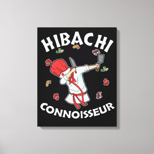 Hibachi Connoisseur Hibachi Grill Gift Hibachi Canvas Print (Front)