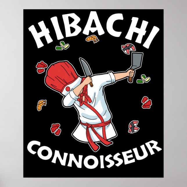 Hibachi Connoisseur Hibachi Grill Gift Hibachi Poster (Front)