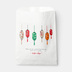Hibachi Japanese Lanterns Chef Birthday Party Favour Bags