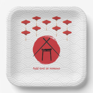 Hibachi Theme Birthday Party Private Chef Japanese Paper Plate