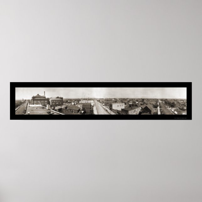 Hibbing MN Panoramic Photo 1914 Poster (Front)