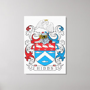 Hibbs Family Crest Canvas Print