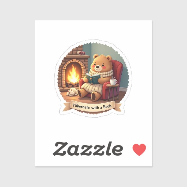 Hibernate With A Book - Cozy Bear (Sheet)
