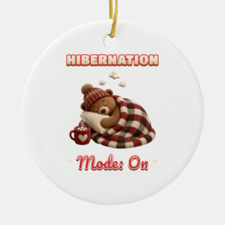 Hibernation Mode On Sleepy Bear Ornament