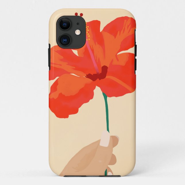 Hibiscus Affection Case-Mate iPhone Case (Back)