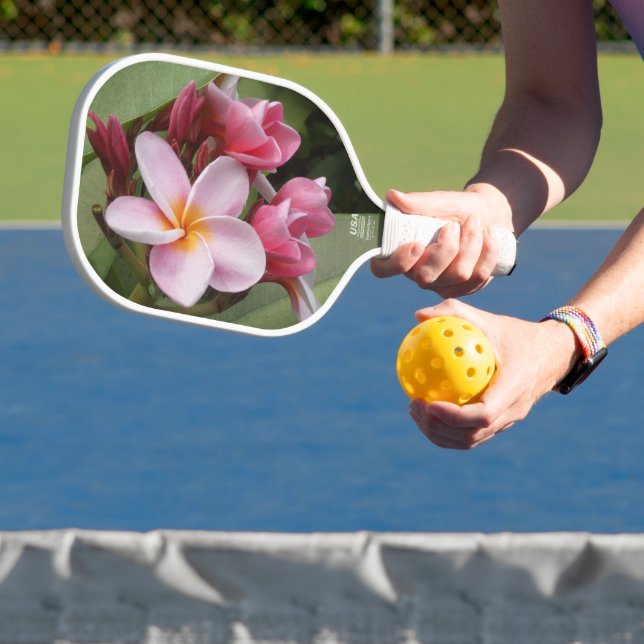 Hibiscus and Plumeria Pickleball Racket Pickleball Paddle (Insitu)
