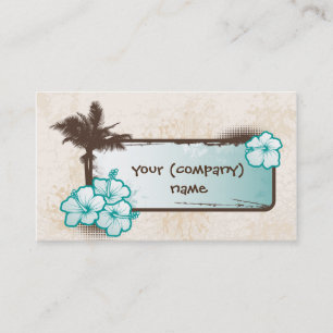 Hibiscus Banner Business Card