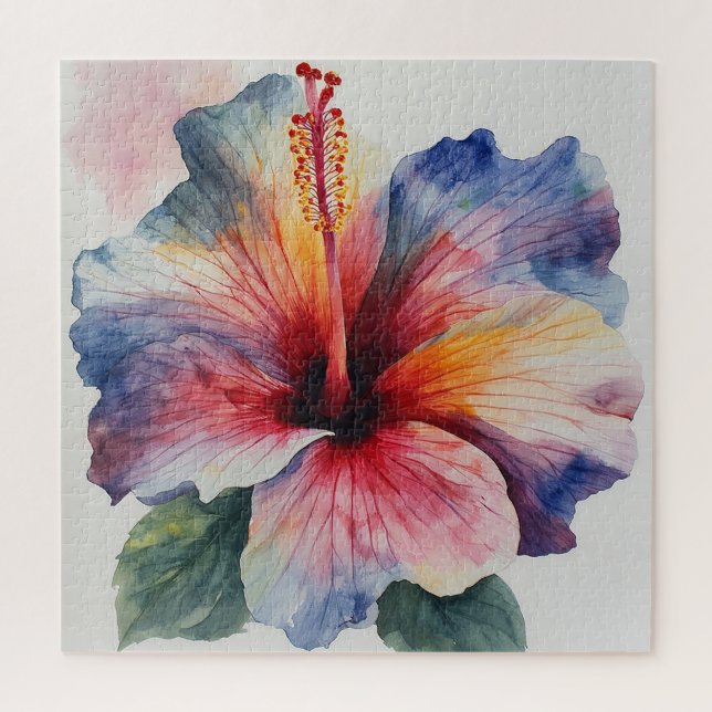 Hibiscus Bloom Jigsaw Puzzle (Vertical)