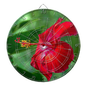 Hibiscus Blossom Dartboard